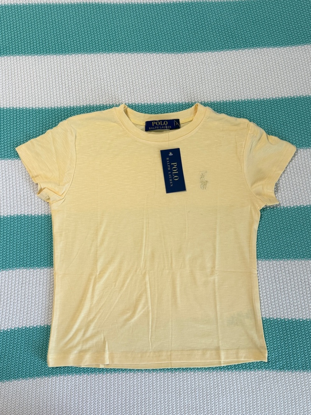 Ralph Lauren Yellow Short Sleeve Crewneck Tee